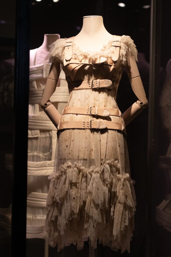 a mannequin wearing a dress